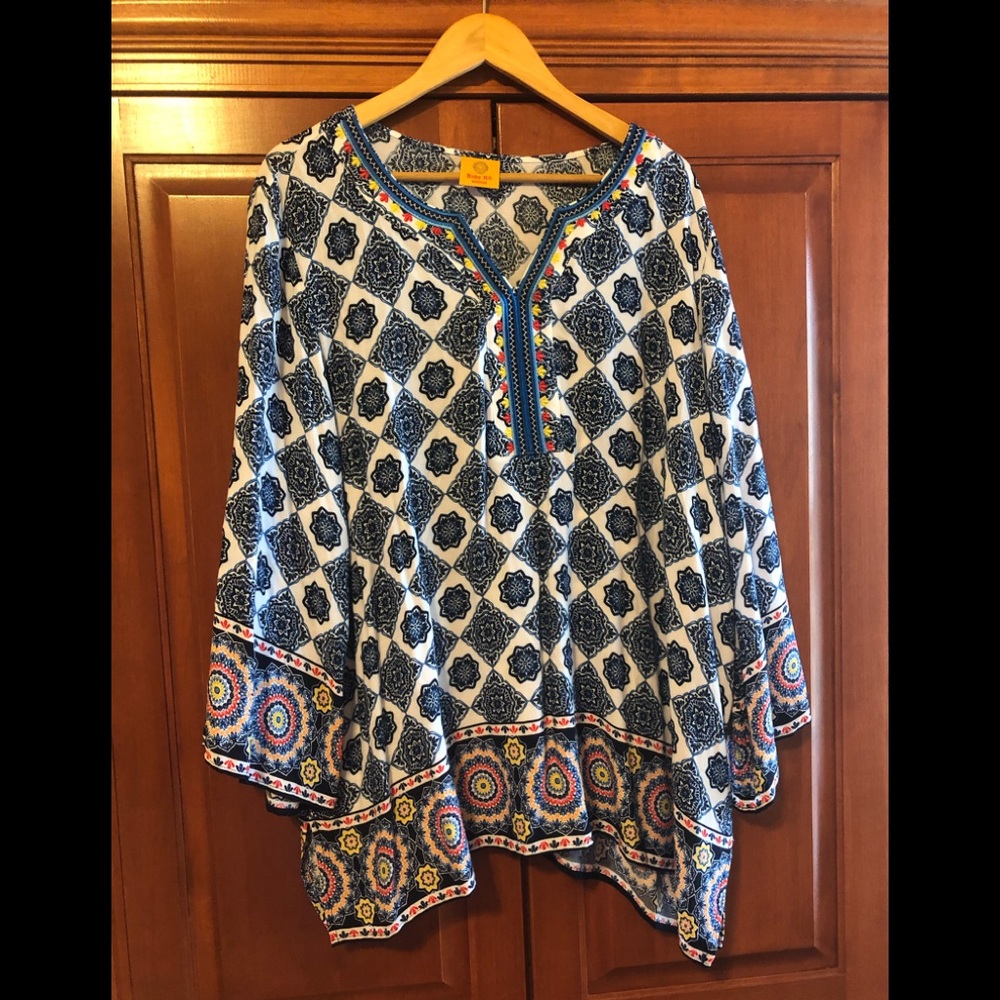 Ruby Rd. Printed Top Size 3X